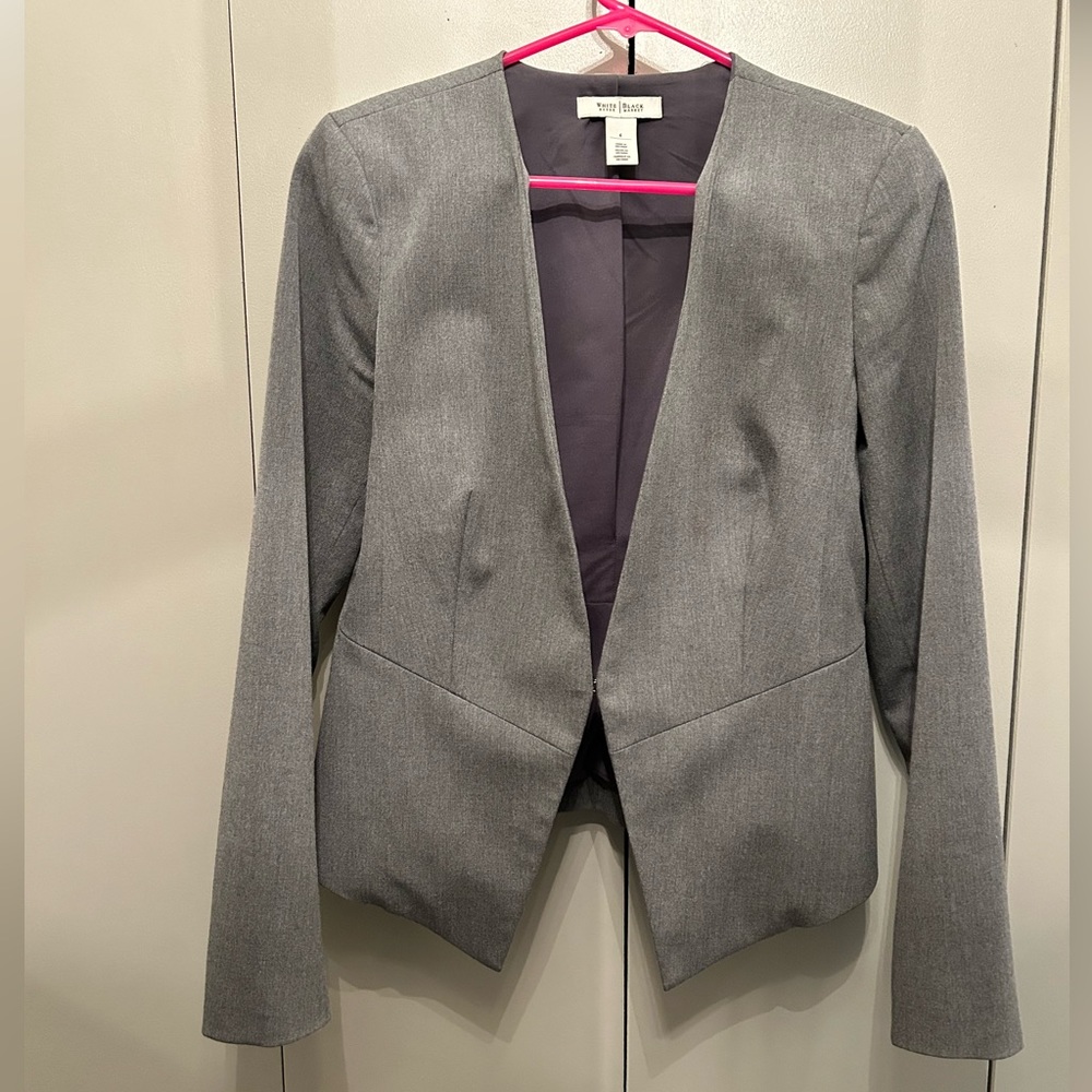 White House Black Market grey jacket size 4